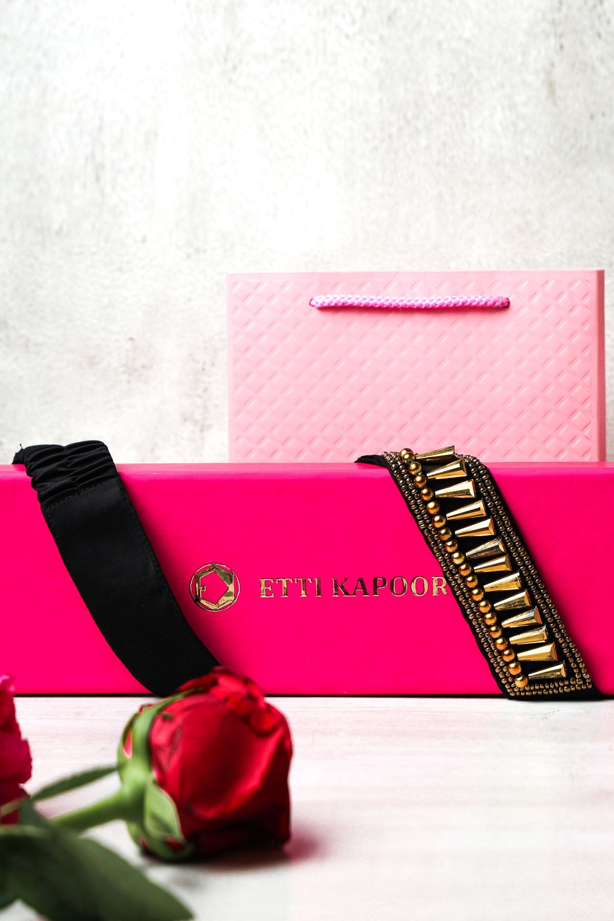 Etti Kapoor Gold Embellished Beads Belt Online